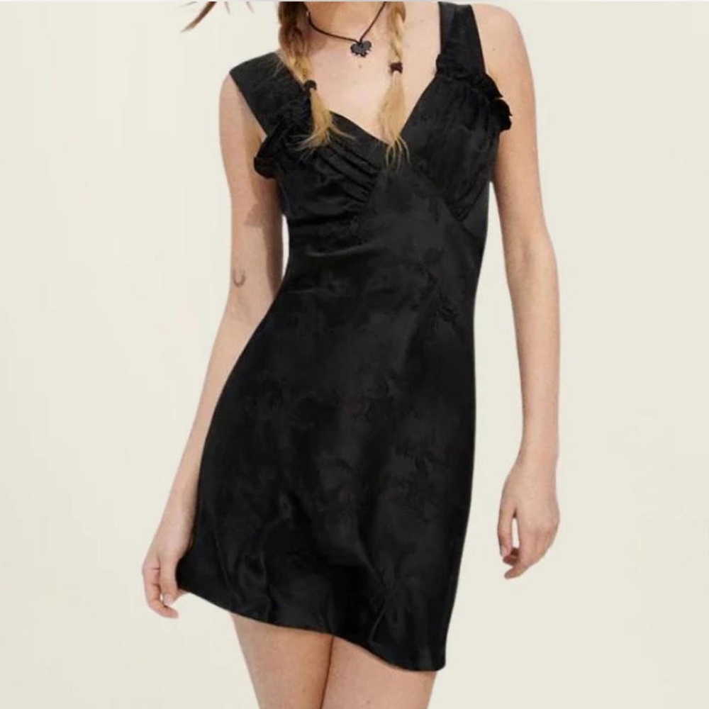 Realisation Par Black Silk Dress
